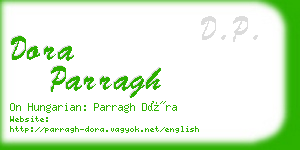 dora parragh business card